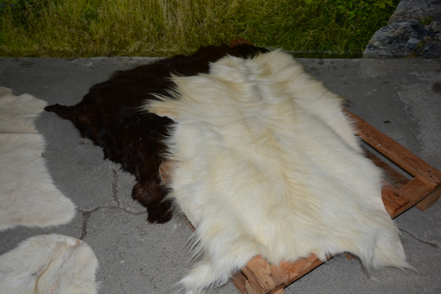 Langhaar Ziegenfell Creme-Weiß (öko)